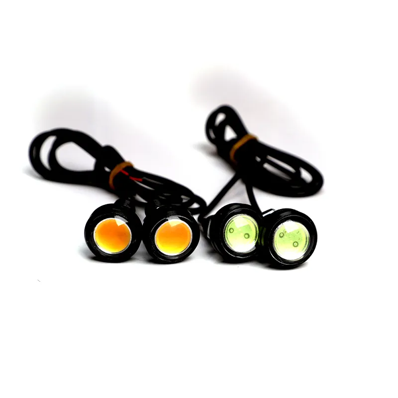 TECKZOOM impermeable led faro de la motocicleta led de luz diurna ojo de águila 5730 led