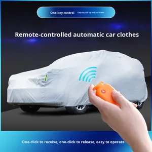 Telo Copriauto Completamente <span class=keywords><strong>Automatico</strong></span> 1M in Poliestere Taffetà 210T Protezione Solare Isolamento Termico Protezione da Pioggia e Neve - Product Image 2