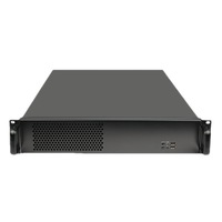 Casing Server Industri Rakmount 19 inci 2U Harga Stok Pabrik, Mendukung Motherboard ATX, Kedalaman 450mm