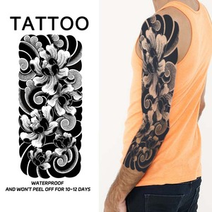 Tatuajes Semipermanentes de Larga Duración, Pegatinas de Tatuajes de Papel con Diseño de Siete Brazos y Jugo Herbal, Tatuajes Temporales Impermeables con Flores a la Moda - Product Image 4