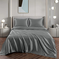 Draps de lit en soie de mûrier 100% biologique de qualité 6A, draps plats, fabricant de textiles pour la maison et l'hôtellerie