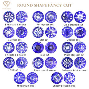 Xingyue宝石ソース工場1カラット6.5mmポルトガルローズオールドヨーロッパハイブリッドファンシーカットモアッサナイトストーンラボ成長ダイヤモンド - Product Image 2