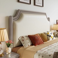 American Light Luxury Bois massif Paris Midsummer French Cream Style Double Master Bedroom High-end Soft Package Large Bed