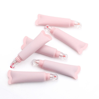 Gloss à lèvres en marque privée, logo personnalisé, 24 couleurs, hydratant, tube rose, emballage miroir, maquillage finition miroir, végan