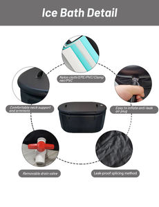 Bañera de inmersión fría inflable y plegable para interiores y exteriores con unidad de enfriamiento completa, ideal para sauna, terapia de frío y recuperación. - Product Image 5