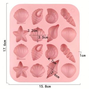 Moldes de Silicona para Chocolate y Fondant, Forma de Concha Marina, Grado Alimenticio, Libres de BPA, OEM/ODM - Product Image 2