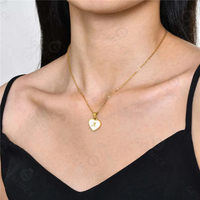 Collier personnalisé en argent 925 Gemnel en forme de cœur avec lettre, 26 lettres de l'alphabet, coquille blanche, cadeau de la Saint-Valentin, bijoux délicats pour l'amour