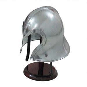 Casco Barbuta Medieval 18GA Gran Caballero Templario Casco Armadura. - Product Image 1