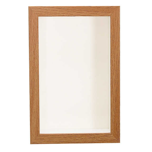 4x6 Inch Customized Wooden Glass Storage Box Frame 3D Shadow Box