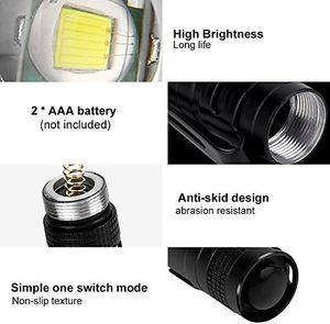 Bright <b>Mini</b> Pocket <b>LED</b> Pocket Compact Pen <b>Light</b> Torch Flashlight With Clip for Inspection Work Repair - Product Image 4