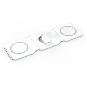 Chargeur de téléphone de bureau pliable magnétique Portable 3-en-1 Original prix bon marché chargeur sans fil électrique type-c - Product Image 2