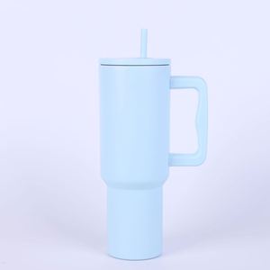 40oz H4.0 Handle Car Travel Tumbler Vacuum <b>Mug</b> <b>Lid</b> Straw Non-Slip Base OEM ODM Custom Color - Product Image 1