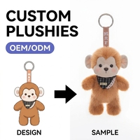 En gros, Peluche animale personnalisée, pendentif de sac, pour promotion et cadeaux de fête