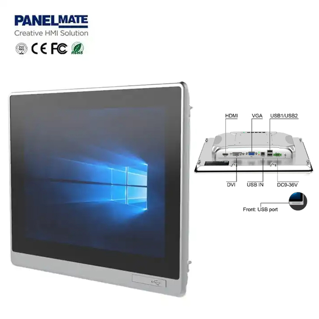 12.1 Inch Full HD IP65 Resistive Screen Monitor Waterproof Industrial Lcd Resistive Touch Screen Industrial Display