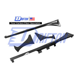 Falda lateral de fibra de carbono estilo HKS para Toyota GR86 ZN8 Subaru BRZ ZD8 - Product Image 1