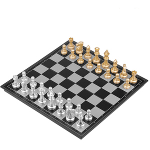 Juego de ajedrez Medieval con alta calidad tablero de ajedrez 32 oro plata piezas de ajedrez magnético juego de tablero de ajedrez Sets szachy Checker - Product Image 2