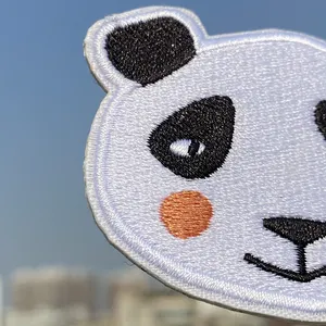 ECO Wholesale high-quality customized fabric embroidery patches 3D cartoon clothing patching