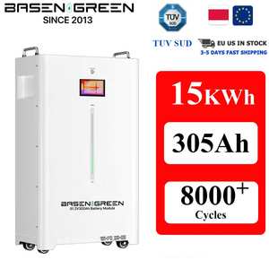 Batería Lifepo4 Basen Green 51.2v 48v <span class=keywords><strong>ASEC</strong></span> 305ah 15kwh, Caja de Baterías con Celdas KS 200a BMS, Equilibrio Activo, Pantalla Táctil, Almacenamiento de Energía - Product Image 1