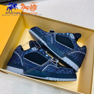 Baskets de sport NAECA de haute qualité pour hommes, de luxe, de créateur, en tissu denim, pour le basketball, souples - Product Image 3