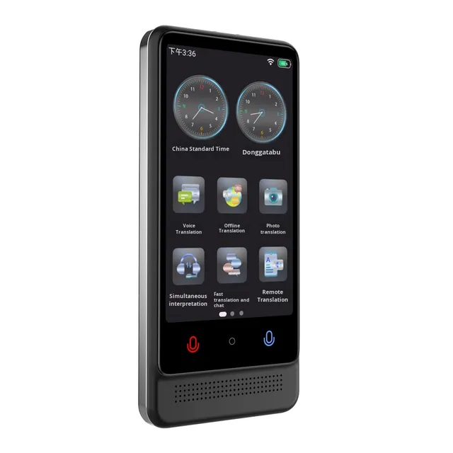 M12 ChatGPT Empowered AI Audio Translator 137 Online Languages WIFI BT Translation Device 22 Offline Smart Language Translator