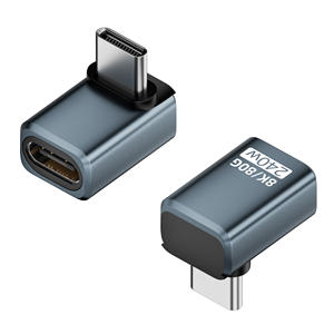 मल्टी अलॉयज शेल टिकाऊ 80 जीबीपीएस ऑडियो हाई-स्पीड ट्रांसमिशन कन्वर्टर 240w प्रकार सी पुरुष से टाइप-सी महिला एडाप्टर - Product Image 1