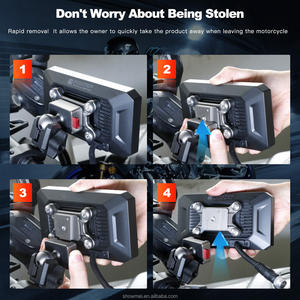 Wholesale Price 5.5 Inch Motorbike GPS Navigation - Smart Touch Screen Wireless Carplay <b>Motorcycle</b> GPS Tracker - Product Image 3