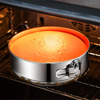 Moule à gâteau à fond amovible en acier inoxydable de 4 pouces avec clip de verrouillage, résistant au four, non toxique, pour la cuisson des cheesecakes