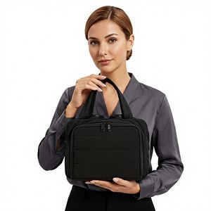 Bolsa de Maquillaje Portátil Impermeable con Cierre, para Viaje, Almacenamiento de Cosméticos, Personalizable, con Abertura Amplia, de Nailon Suave, Diseño Galaxia, Novedad 2026 - Product Image 2