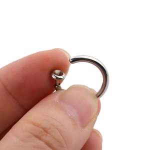 Clip de tabique de acción de resorte <span class=keywords><strong>en</strong></span> aros sin perforación Anillo de <span class=keywords><strong>aro</strong></span> de nariz para orejas de <span class=keywords><strong>labios</strong></span> - Product Image 3