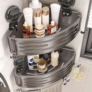 Giá thép hiện đại cho phòng tắm không khoan treo tường góc nhà vệ sinh washstand với tam giác lưu trữ cho khách sạn - Product Image 1