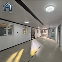 Villa conteneur préfabriquée extensible et portable, 2 chambres, maisons préfabriquées isolées contre le vent, 60 mètres carrés, maison préfabriquée