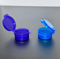 Pot à couvercle rabattable transparent/uni, emballage vide pour échantillons cosmétiques, boîte à charnière pour aliments et crèmes pour le visage – Prix usine