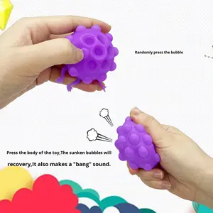 Pioneer 3D Llavero de Alivio del Estrés Único Nuevo 3D Silicona Ojo-popping Pequeña Bola de Carbón Ratón Exterminador Vent Ball Squeeze Juguetes - Product Image 4