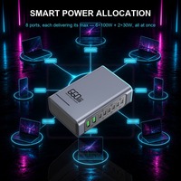 Chargeur électrique GaN 660W, station de charge de bureau, 8 ports USB-C 6C2A PD 3.0 & QC3.0 100W, MacBook Pro, ordinateur portable, certifié CE