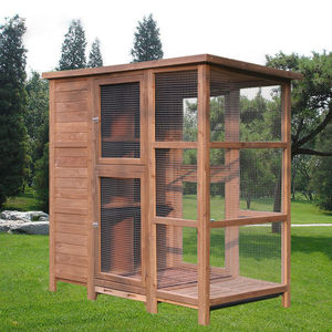 Jaula para Pájaros, Combinada, para Cría Doméstica, Caja de Nido, Resistente a la Lluvia y al Sol, Cobertizo para Palomas, de Madera Grande, Sólida y Sostenible - Product Image 1
