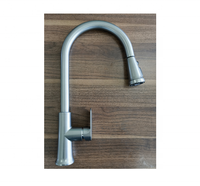 Robinet de cuisine moderne doré avec douchette extractible, cartouche céramique, corps en ABS, bec en acier inoxydable poli, 1 poignée, montage sur plan, pour hôtel