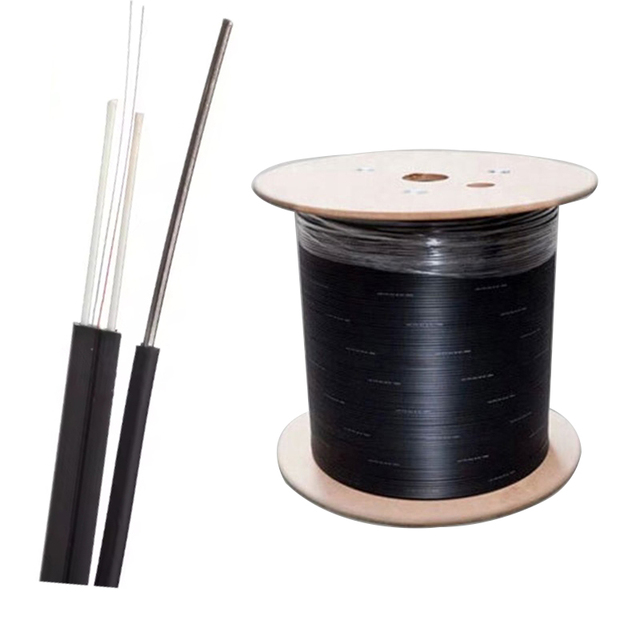 Factory Price Ftth Drop Cable De 1 Hilo Fibra Optica Roll 1 Core 2 Core 4 Core G652d G657a1 1km 2km Optic Fiber Drop Cable