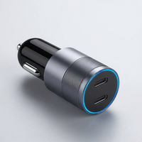 Chargeur de voiture double port USB-C PD 60W en gros – Adaptateur de charge rapide haute puissance pour ordinateur portable et téléphone