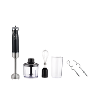 Mixeur Plongeant Portable 400W Style Domestique, 2 Vitesses, 6-en-1, avec Lame en Acier Inoxydable 304, Idéal pour Hôtels