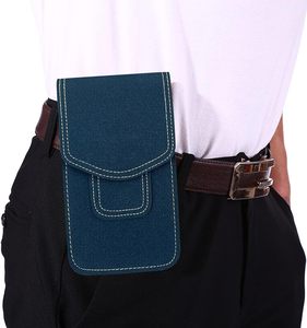 Magnetische Knop Microfiber Lederen Houder Met Riem Lus Voor Telefoon 15 Pro Max - Product Image 1