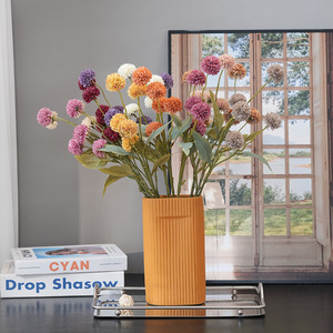 Fleurs d'hortensia artificielles Plain Realm en plastique et tissu, mini-boules à 5 têtes, pour décoration intérieure et accessoires de mariage - Product Image 1