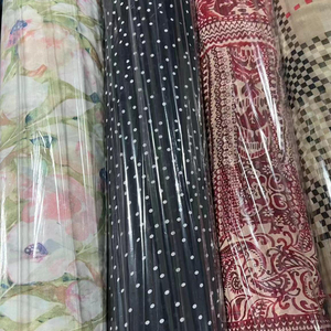 Nhà máy cung cấp trực tiếp in voan rất nhiều cổ phiếu vải 100% <span class=keywords><strong>Polyester</strong></span> dệt georgette vải - Product Image 5