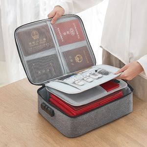 Organizador de Documentos de Oficina de Alta Calidad, Bolsa de Almacenamiento de Documentos Impermeable con Cierre, Bolsa de Viaje para Guardar Archivos y Pasaportes - Product Image 2