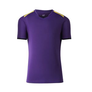 เสื้อพิมพ์ลายคอวีพร้อมโลโก้ แห้งเร็ว ชุดฟุตบอลแบบกำหนดเอง เสื้อฟุตบอลย้อนยุค - Product Image 2