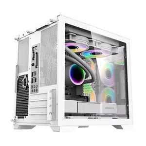 Tempered glass panel atx case computer pc gaming 2022 rgb full towers gaming pc computer cases with ARGB fans