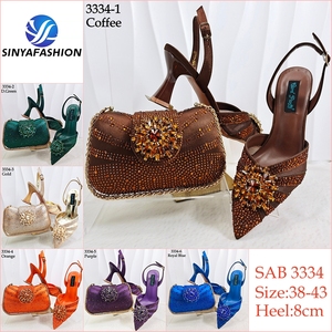 Sinya Nuova Collezione Scarpe e Borsa Italiane per Matrimonio, Set di Alta Qualità con Tacchi Alti 8cm per Signore - Product Image 6