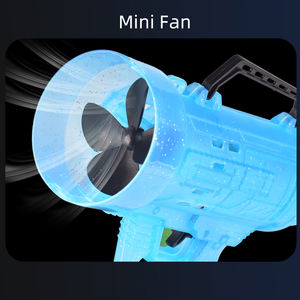 Juguete Eléctrico para Niños al Aire Libre, Pistola de Burbujas Unisex con Forma de Cohete, con 21 Agujeros, Lanzador de Burbujas con Luz, Fabricada en Plástico Resistente - Product Image 5