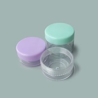 Botol Isi Ulang PS Transparan 60ml dengan Tutup Sekrup PP untuk Mengorganisir Bahan Kosmetik, Obat-obatan, dan Perlengkapan Industri