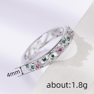 Anello Floreale Colorato per Donne, Design Delicato con Fiori Freschi, Gioiello da Dito alla Moda - Product Image 3