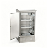 Armoire réseau extérieure étanche en acier inoxydable, sur pied, personnalisable, pour équipement de surveillance, amplificateur de puissance et commutateur